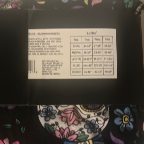 Halloween Ladies' Black Leggings - Picture 2 of 3